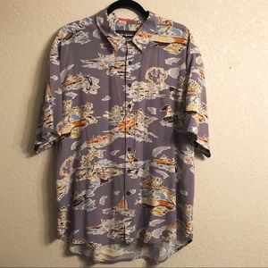 Reyn Spooner Men's XL Hawaiian Camp Shirt Button